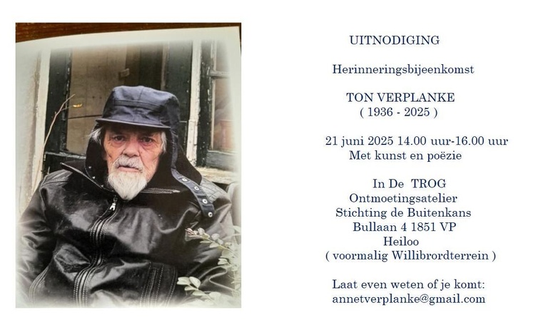 Ton Verplanke (1936-2025)