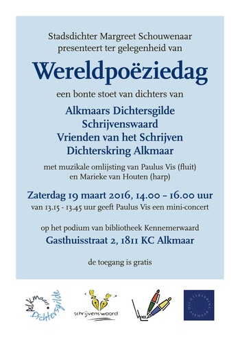 poster wereldpoëziedag 2016 poster wereldpoëziedag 2016